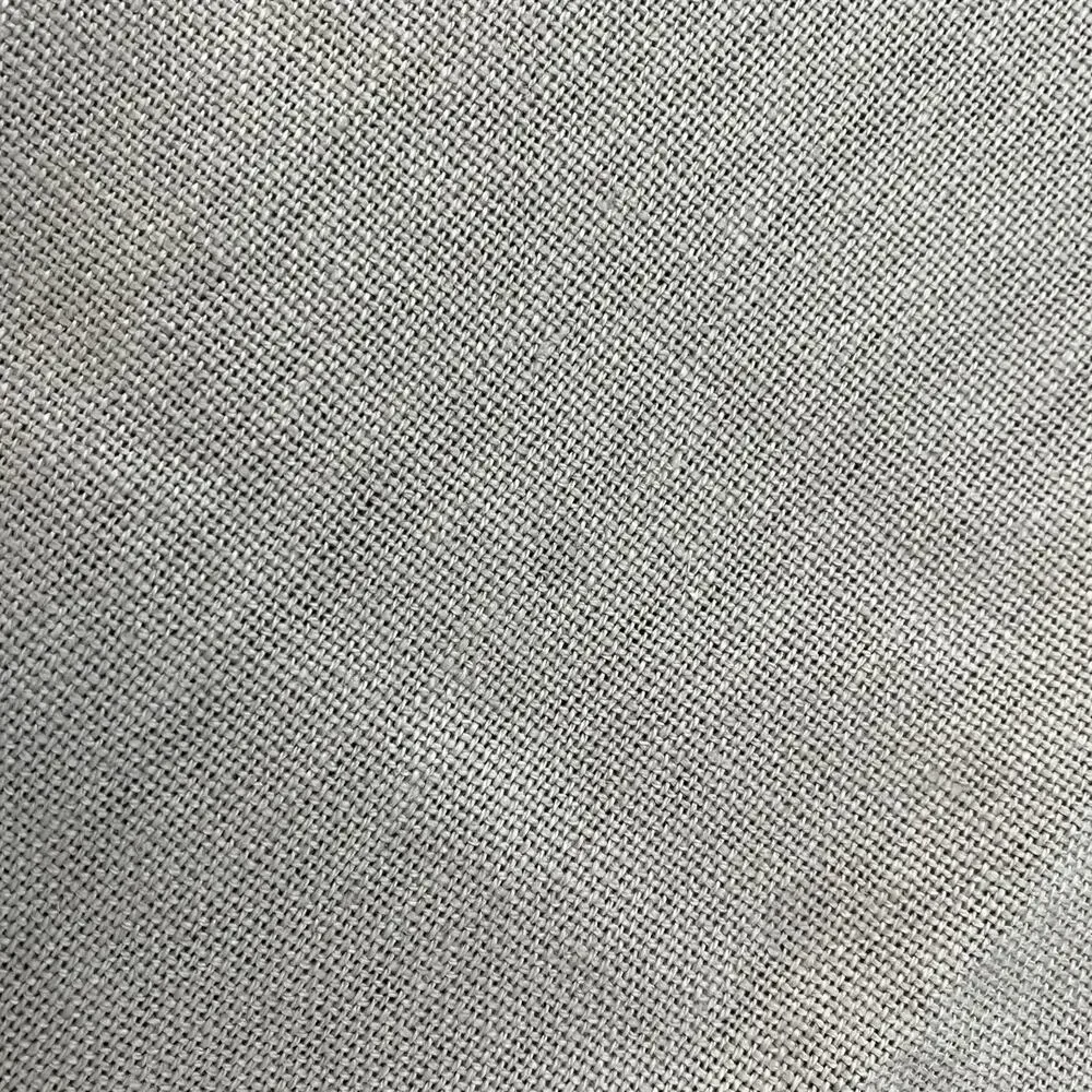 2 West Elm Gray Linen Blend Grommet Curtain Panels 48x96in